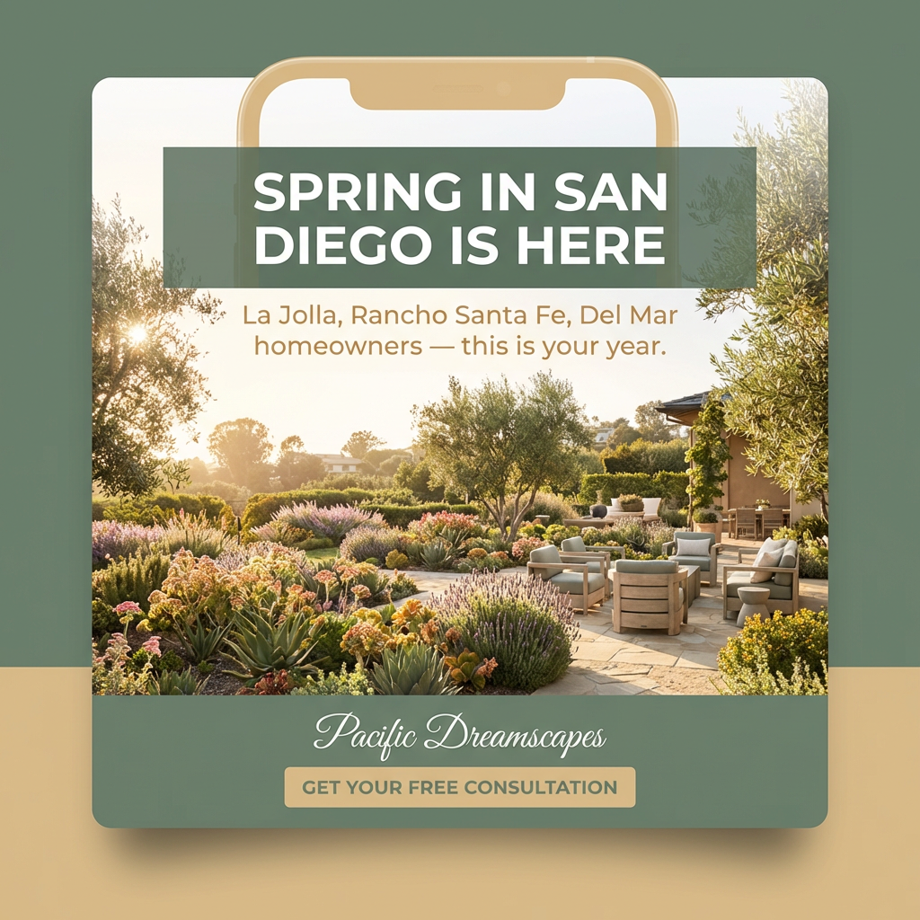 Local seasonal ad - San Diego spring